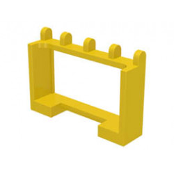 Hinge Vehicle Roof Holder 1 x 4 x 2: {ярко жълт}