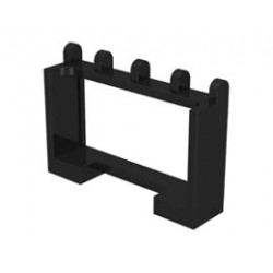 Hinge Vehicle Roof Holder 1 x 4 x 2: {черен}
