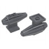 Engine, Strakes, 2 Top Studs, 2 x 2 Bottom Tile: {тъмно каменно сив}