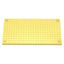 Brick, Modified 12 x 24 with Peg at each Corner: {студено жълт}