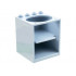Container, Cupboard 4 x 4 x 4 with Elliptical Hole for Sink: {пясъчно син}