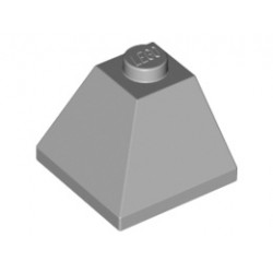 Ъглова тухличка 2X2/45° отвън: {умерено каменно сив}