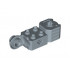 Technic, Brick Modified 2 x 2 with Axle Hole, Rotation Joint Ball Half (Vertical Side), Vertical Axle Hole End (Fist): {пясъчно син}