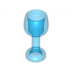 Minifigure, Utensil Goblet Large: {прозрачно син}