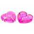 Clikits Icon, Heart 2 x 2 Large with Hole: {прозрачен умерено червеникаво виолетов}