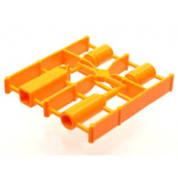 Scala Accessories - Complete Sprue - Table Containers (Wine, Milk, 2 Jars): {ярко оранжев}