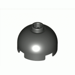 Крайна тухличка 2X2: {черен}