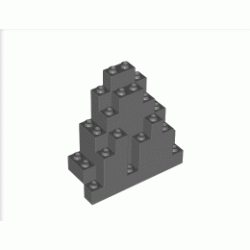 Връх на планина 3X8X7: {тъмно каменно сив}