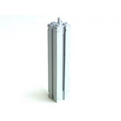 Support 2 x 2 x 8 with Grooves and Top Peg, Smooth on All Sides: {умерено каменно сив}