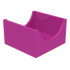 Container, Box 4 x 4 x 2 Bottom with Semicircle Cutout Ends: {ярко пурпурен}
