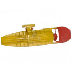Electric, Motor with Boat Propeller and Rudder 14 x 4 x 4, 3-Blade Propeller: {ярко жълт}