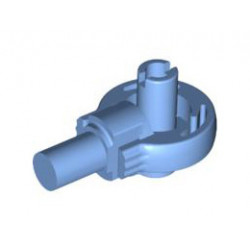 Technic, Rotation Joint Ball Loop with Two Perpendicular Pins with Friction: {умерено син}