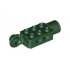 Technic, Brick Modified 2 x 3 with Pin Holes, Rotation Joint Ball Half (Vertical Side), Rotation Joint Socket: {земно зелен}