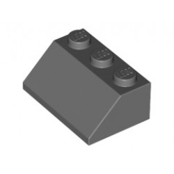 Покривна плочка 2X3/45°: {тъмно каменно сив}
