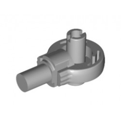 Technic, Rotation Joint Ball Loop with Two Perpendicular Pins with Friction: {умерено каменно сив}