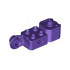 Technic, Brick Modified 2 x 2 with Axle Hole, Rotation Joint Ball Half (Vertical Side), Vertical Axle Hole End (Fist): {светло виолетов}