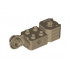 Technic, Brick Modified 2 x 2 with Axle Hole, Rotation Joint Ball Half (Vertical Side), Vertical Axle Hole End (Fist): {пясъчно жълт}