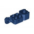 Technic, Brick Modified 2 x 2 with Axle Hole, Rotation Joint Ball Half (Vertical Side), Vertical Axle Hole End (Fist): {земно син}