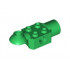 Technic, Brick Modified 2 x 2 with Pin Hole, Rotation Joint Ball Half (Horizontal Top), Rotation Joint Socket: {тъмно зелен}