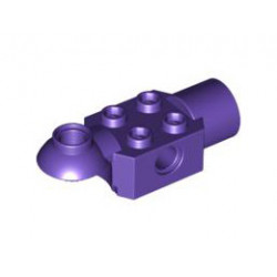 Technic, Brick Modified 2 x 2 with Pin Hole, Rotation Joint Ball Half (Horizontal Top), Rotation Joint Socket: {светло виолетов}