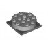 Turntable 4 x 4 Square Base with Same Color Turntable 4 x 4 Top (3403 / 3404): {умерено каменно сив}