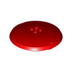 Container, X-Pod Top Cap 9 x 9 x 1 1/3: {ярко червен}