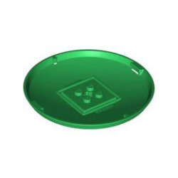 Container, X-Pod Bottom Cap 9 x 9 x 1: {тъмно зелен}