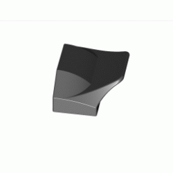 Плочка с кривини 2X1½ : {черен}