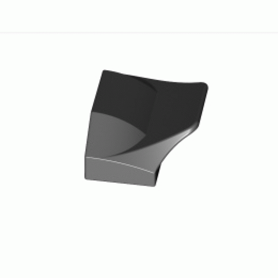 Плочка с кривини 2X1½ : {черен}