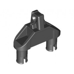Hinge 1 x 3 with Two Pins, Locking 1 Finger: {черен}