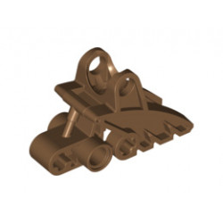 Bionicle Foot with Ball Joint Socket 2 x 3 x 5: {кафяв}