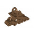 Bionicle Foot with Ball Joint Socket 2 x 3 x 5: {кафяв}