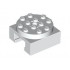 Turntable 4 x 4 Locking Grooved Base with (Same Color) Top: {бял}