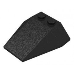 Wedge 4 x 4 Triple without Stud Notches : {черен}