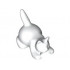 Cat, Crouching: {бял}