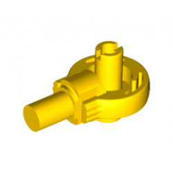 Technic, Rotation Joint Ball Loop with Two Perpendicular Pins with Friction: {ярко жълт}