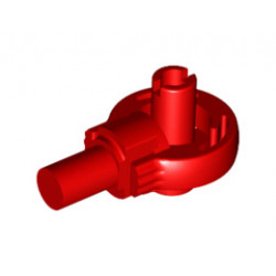 Technic, Rotation Joint Ball Loop with Two Perpendicular Pins with Friction: {ярко червен}