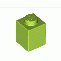 Тухличка 1X1: {ярко жълто-зелен}