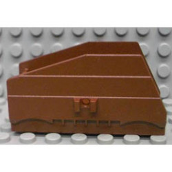 Projectile Launcher Part, Cannon Base 2 x 6 x 2 2/3 (4 Juniors Pirates): {червеникаво-кафяв}