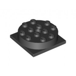 Turntable 4 x 4 Square Base with Same Color Turntable 4 x 4 Top (3403 / 3404): {черен}