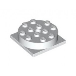 Turntable 4 x 4 Square Base with Same Color Turntable 4 x 4 Top (3403 / 3404): {бял}