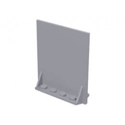 Door 2 x 5 x 5 Swivel, Bracket Base: {умерено каменно сив}