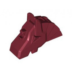 Horse Battle Helmet, Angular: {нов тъмно червен}