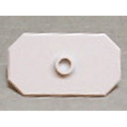 Minifigure, Shield Octagonal Long with Stud: {светло каменно сив}