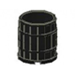 Container, Barrel 4 x 4 x 3.5: {черен}