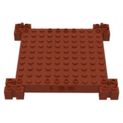 Brick, Modified 12 x 12 Base: {червеникаво-кафяв}