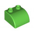 Quatro Brick 2 x 2 with Curved Top: {ярко зелен}