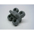 Technic, Spike Connector Flexible with Four Holes, Raised Center: {тъмно каменно сив}