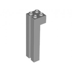 Brick, Modified 2 x 2 x 6 with Groove: {умерено каменно сив}