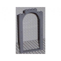 Belville Wall, Door Frame Arched 1 x 8 x 12: {тъмно каменно сив}